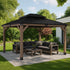 Yardtopia Maryborough 3.6m x 3m Timber & Steel Double Hip Roof Gazebo | Outdoorium