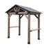 Yardtopia Oslo 2.4m x 1.8m BBQ/Grill Timber & Steel Gable Roof Gazebo | Outdoorium