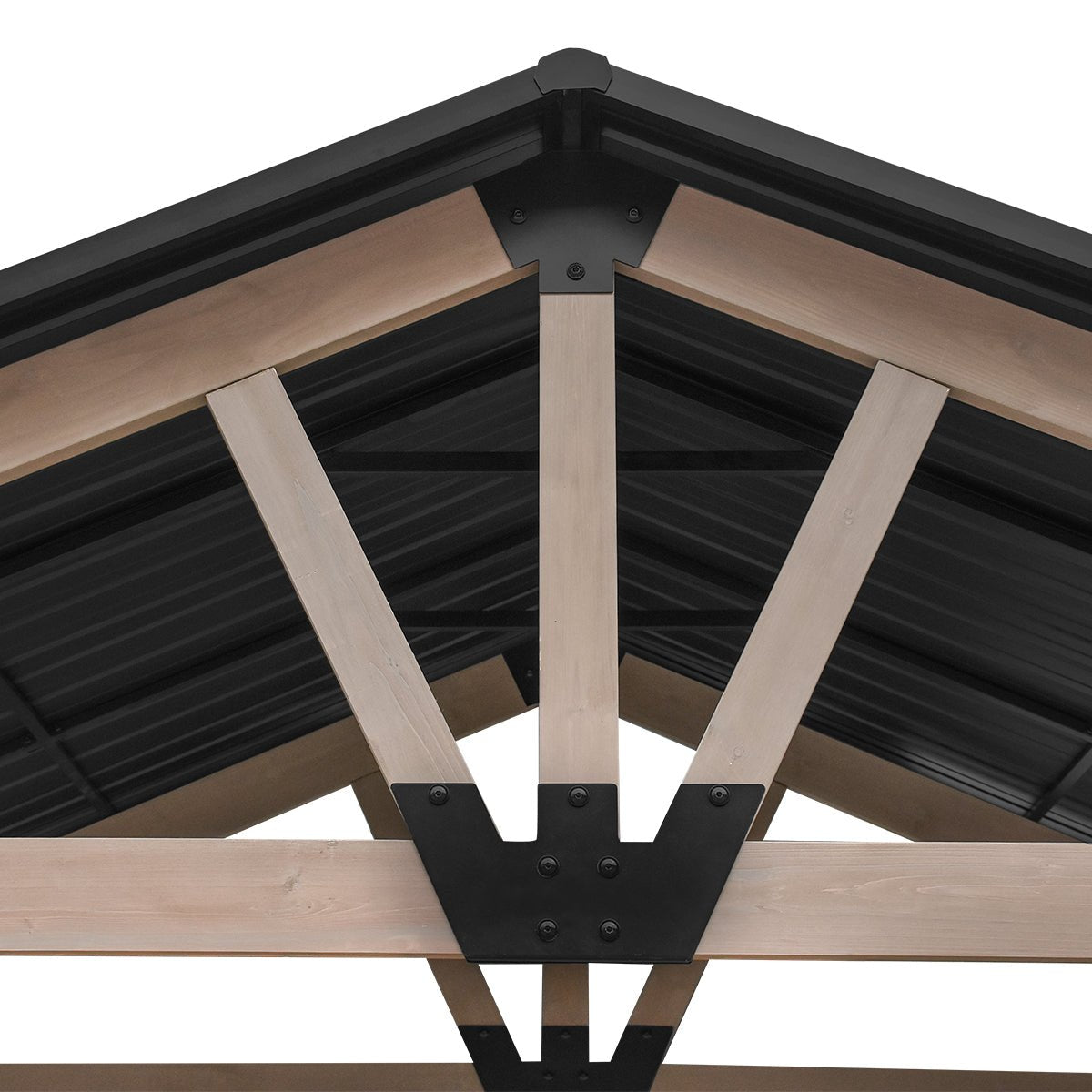 Yardtopia Oslo XL 3.6m x 2.4m BBQ/Grill Timber & Steel Gable Roof Gazebo | Outdoorium