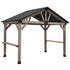 Yardtopia Oslo XL 3.6m x 2.4m BBQ/Grill Timber & Steel Gable Roof Gazebo | Outdoorium