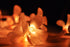 1 Set of 20 LED Orange Frangipani Flower Battery String Lights Christmas Gift Home Wedding Party Decoration Outdoor Table Garland Wreath - Outdoorium