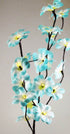 1 Set of 50cm H 20 LED Blue Frangipani Tree Branch Stem Fairy Light Wedding Event Party Function Table Vase Centrepiece Tropical Decoration - Outdoorium