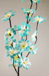 1 Set of 50cm H 20 LED Blue Frangipani Tree Branch Stem Fairy Light Wedding Event Party Function Table Vase Centrepiece Tropical Decoration - Outdoorium