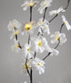 1 Set of 50cm H 20 LED White Frangipani Tree Branch Stem Fairy Light Wedding Event Party Function Table Vase Centrepiece Decoration - Outdoorium