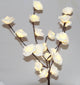 1 Set of 50cm H 20 LED White Rose Tree Branch Stem Fairy Light Wedding Event Party Function Table Vase Centrepiece Decoration - Outdoorium