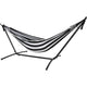 10ft Black Universal Steel Hammock Stand & Authentic Double Raya Hammock in Binario | Outdoorium