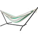 10ft Black Universal Steel Hammock Stand & Authentic Double Raya Hammock in Forest Ridge | Hammock Combo