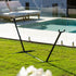 10ft Universal Steel Hammock Stand in Black - Outdoorium
