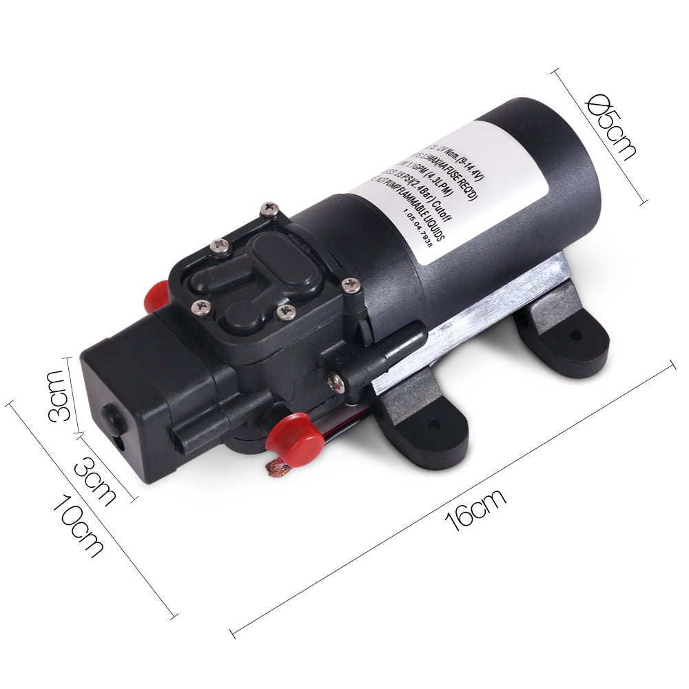 12V Portable Water Pressure Shower Pump - Outdoorium