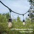 15M Plug Festoon String Lights Kits Globe Outdoor Garden - Outdoorium