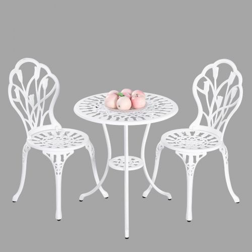 2 Seater Dominique Cast Aluminium Bistro Set - Outdoorium