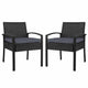 Gardeon 2PC Outdoor Dining Chairs Patio Furniture Rattan Lounge Chair Cushion Felix | Outdoorium