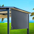 Instahut 2.4X2.5M Outdoor Blinds Awning Roll Down Canopy Retractable Outdoor Blinds Window Shade Grey - Outdoorium