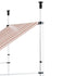 Instahut Window Fixed Pivot Arm Awning Outdoor Door Canopy 2X1.8M Beige/Brown | Outdoorium