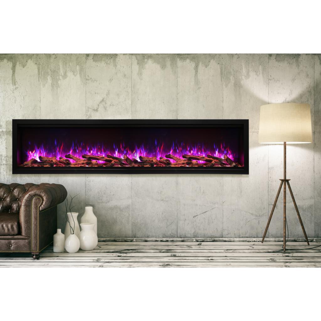 Amantii Symmetry XT Smart 88 inch extra-tall electric fireplace