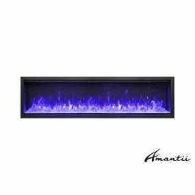 Amantii Symmetry XT Smart 74 inch extra-tall electric fireplace