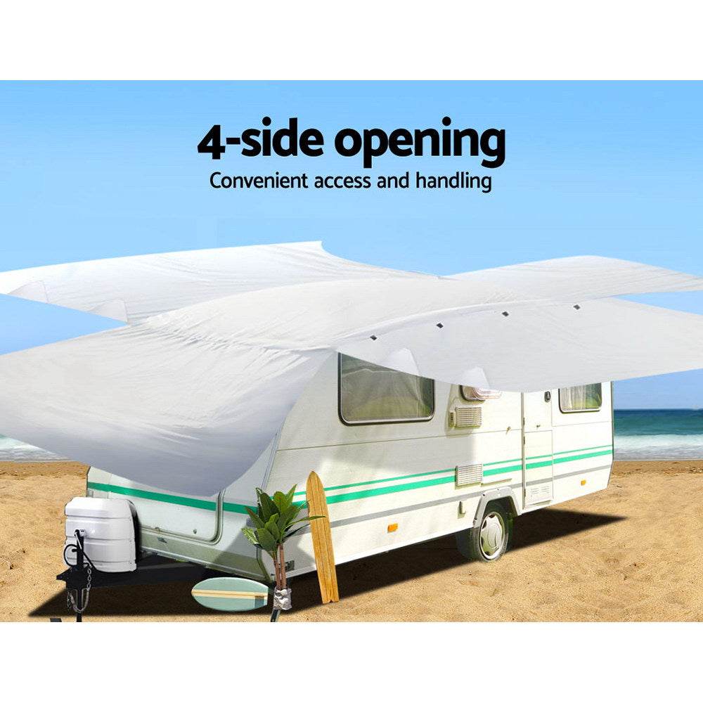 Weisshorn 16-18ft Caravan Cover Campervan 4 Layer UV Water Resistant - Outdoorium