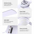 Devanti 52'' Ceiling Fan AC Motor w/Light w/Remote - White - Outdoorium
