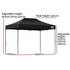 Instahut Gazebo Pop Up Marquee 3x4.5 Folding Tent 500D Wedding Camping Black | Outdoorium