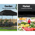 Instahut Gazebo Pop Up Marquee 3x4.5 Folding Tent 500D Wedding Camping Black | Outdoorium