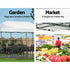 Instahut Gazebo Pop Up Marquee 3x6 Folding Tent Wedding 500D Oxford Fabric White - Outdoorium