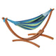 Gardeon Hammock Bed Outdoor Camping Timber Hammock Wooden Stand | Outdoorium