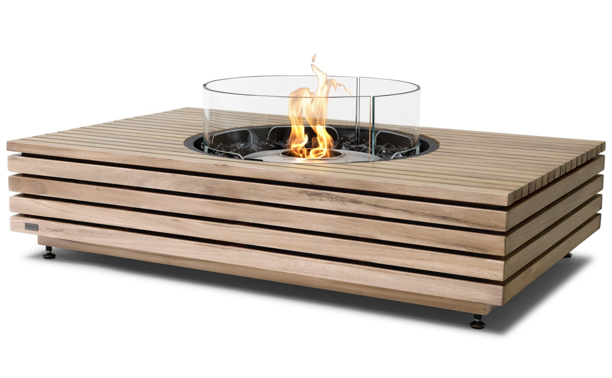 EcoSmart Martini 50 Fire Pit Table - Teak - Outdoorium