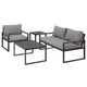 Gardeon Outdoor Sofa Set 3 Seater Corner Modular Lounge Setting Steel | Outdoorium