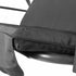 Outdoor Furniture Swing Chair Hammock 3 Seater Bench Seat Canopy Black - Outdoorium