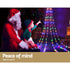 200 LED 3M Christmas Lights Solar String Fairy Light Jingle Jollys | Outdoorium