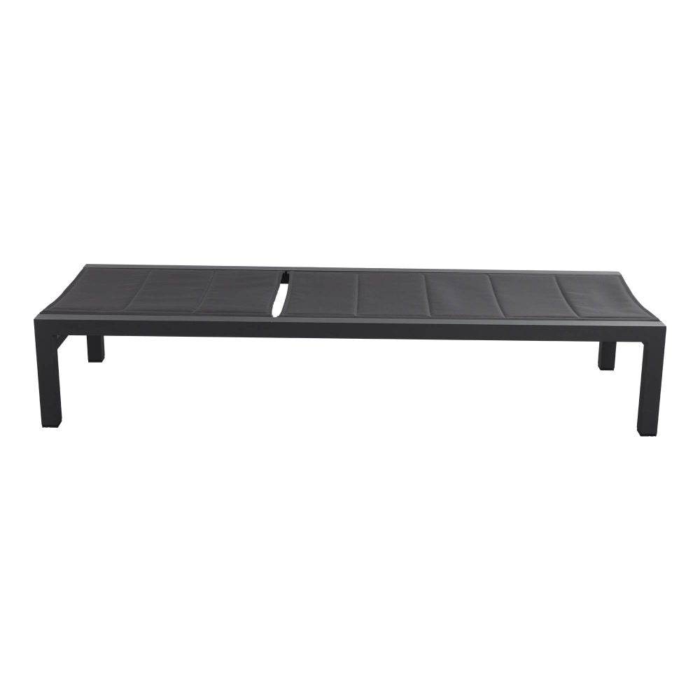 Adjustable Outdoor Sun Lounger in Aluminium Dark Grey - Outdoorium
