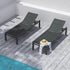 Adjustable Outdoor Sun Lounger in Aluminium Dark Grey - Outdoorium