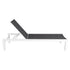Adjustable Outdoor Sun Lounger in Aluminium White | Outdoorium