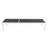 Adjustable Outdoor Sun Lounger in Aluminium White | Outdoorium