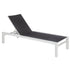 Adjustable Outdoor Sun Lounger in Aluminium White | Outdoorium