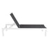 Adjustable Outdoor Sun Lounger in Aluminium White | Outdoorium