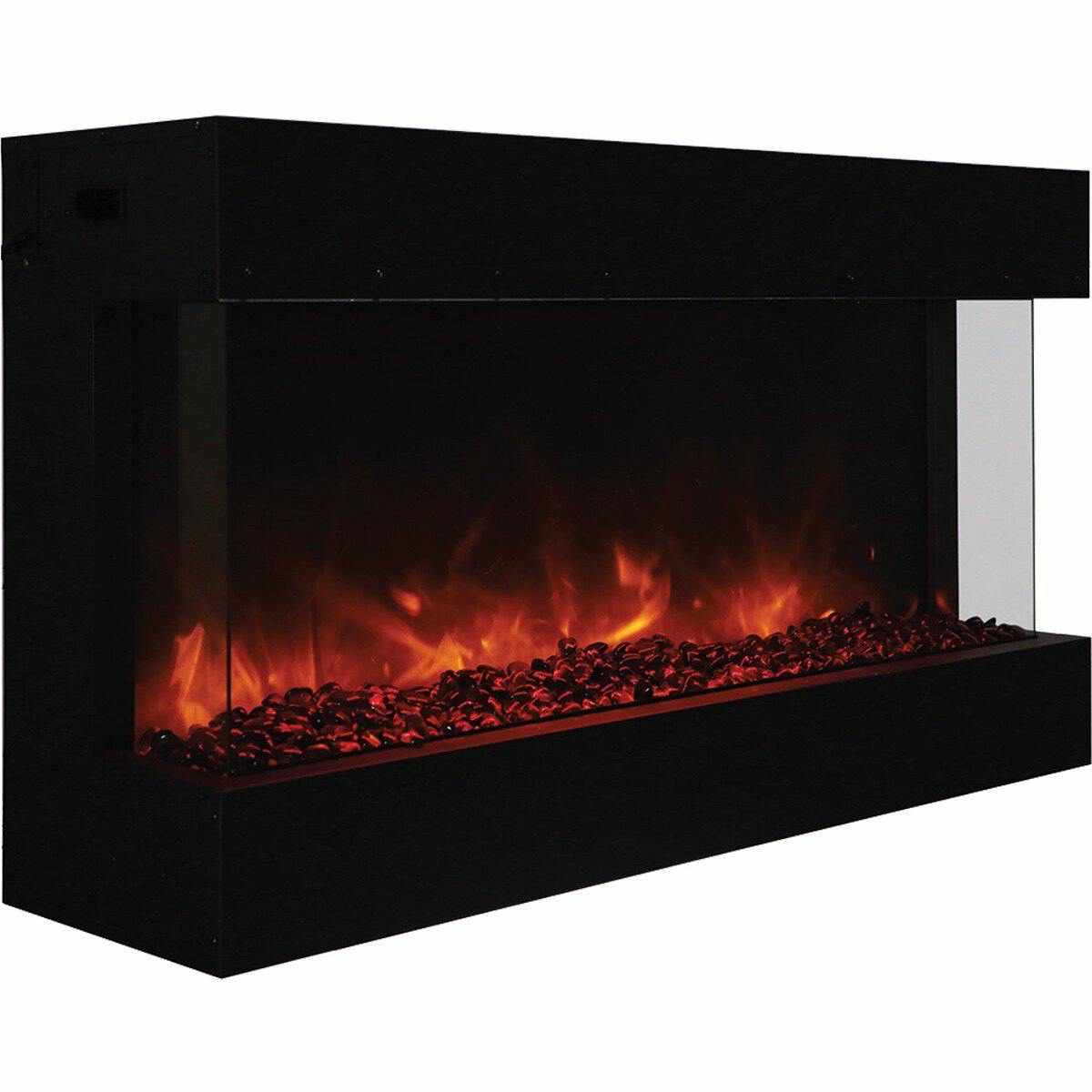 Amantii 40-TRU-VIEW-XL Electric Built-In Fireplace - 3 Sided 101.60 cm Wide - Outdoorium