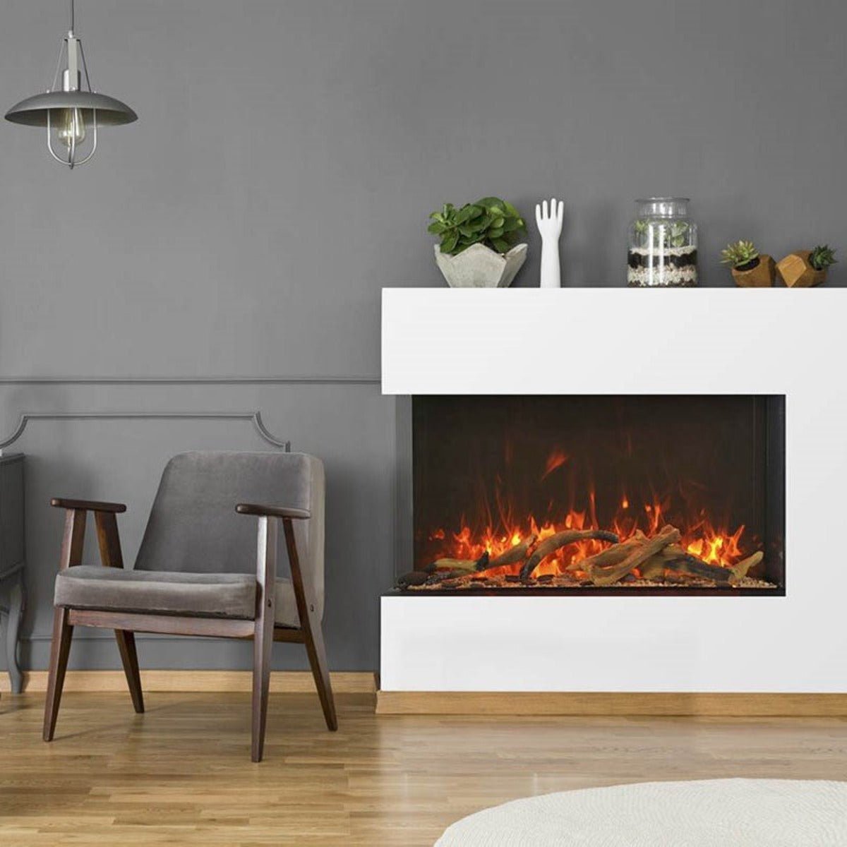 Amantii 40 TRU VIEW XL XT – 3 Sided Electric Fireplace - 101cm - Outdoorium