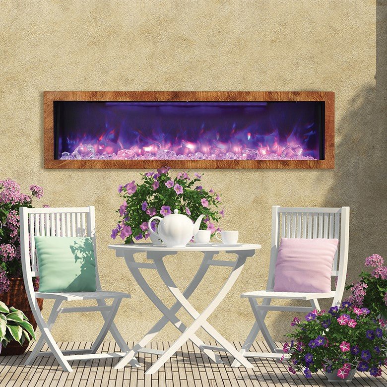 Amantii BI-60-DEEP Electric Fireplace – Indoor / Outdoor - 152cm - Outdoorium