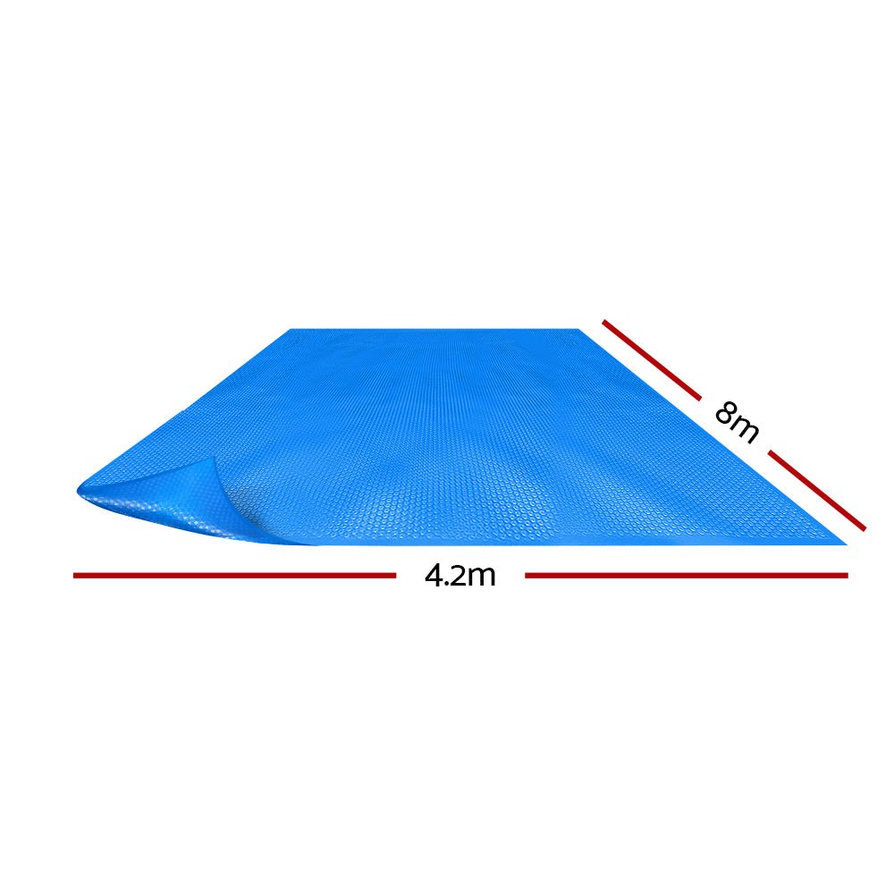 Aquabuddy 8M X 4.2M Solar Swimming Pool Cover 400 Micron Outdoor Bubble Blanket - Outdoorium