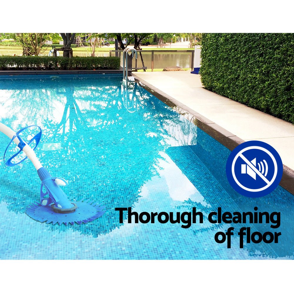 Aquabuddy Pool Cleaner Automatic Floor Climb Wall Vacuum Swimming Pool 10M Hose - Outdoorium