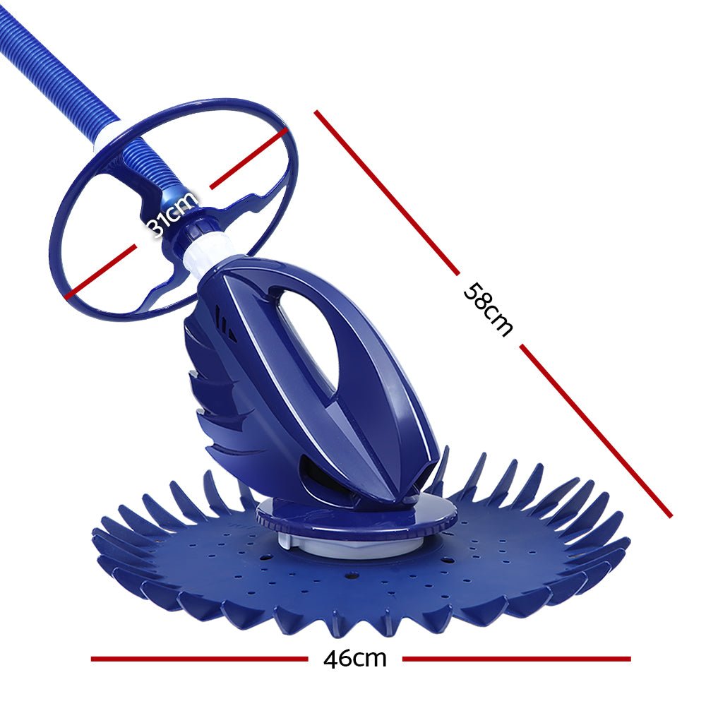 Aquabuddy Pool Cleaner Automatic Swimming Floor Climb Wall Vacuum 10M Hose - Outdoorium