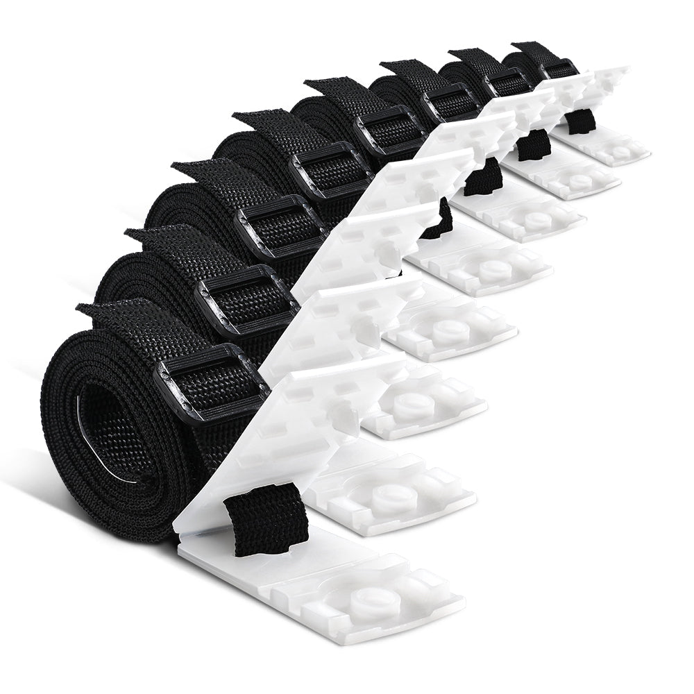 Aquabuddy Pool Cover Roller Attachment Straps Kit 8PCS for Swimming Solar Pool - Outdoorium