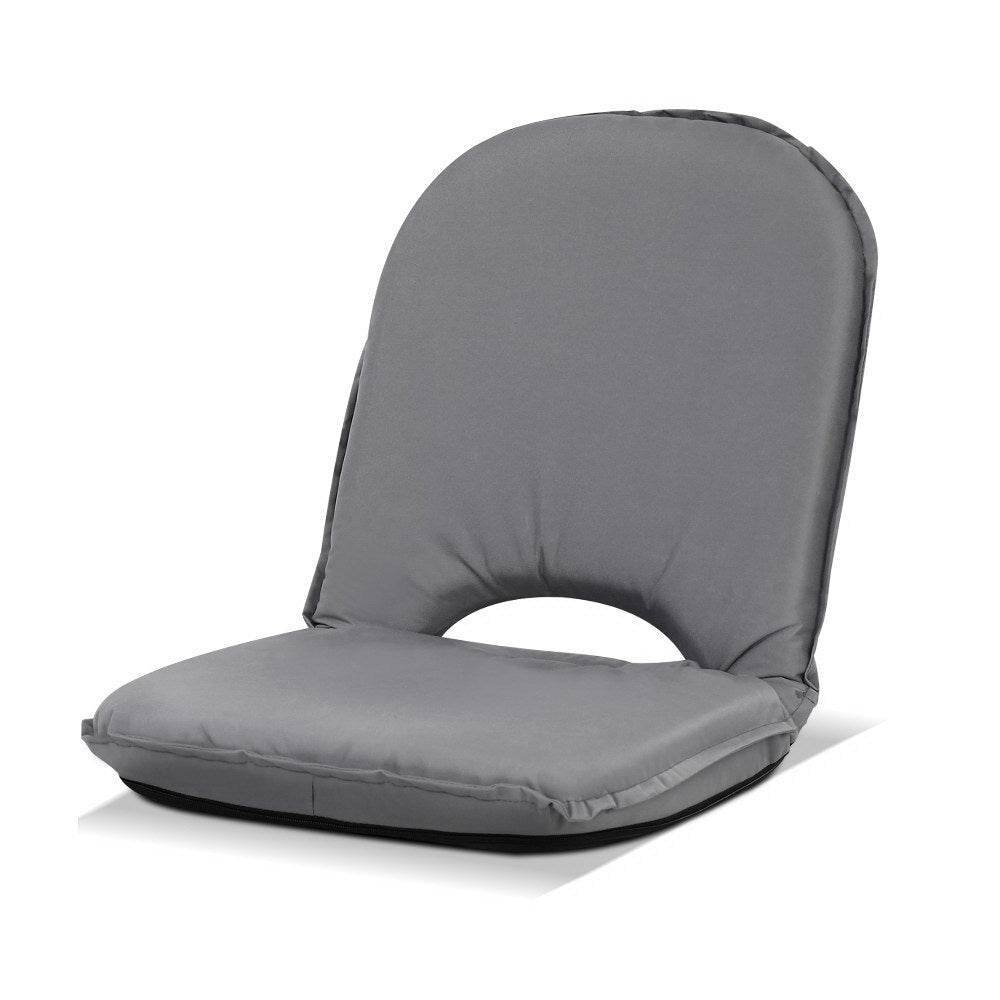 Artiss Floor Lounge Sofa Camping Chair Grey - Outdoorium