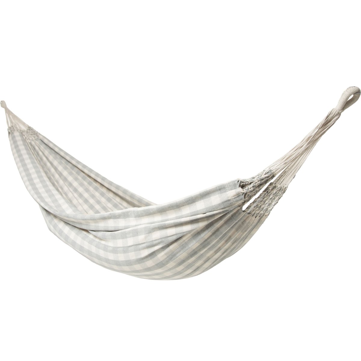 Authentic Double Vichy Hammock in Stone - Outdoorium