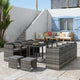 Bali 13PC Outdoor Dining Set - Grey | Furniture > Outdoor