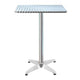 Gardeon Outdoor Bar Table Adjustable Aluminium Square 70/110cm | Outdoorium
