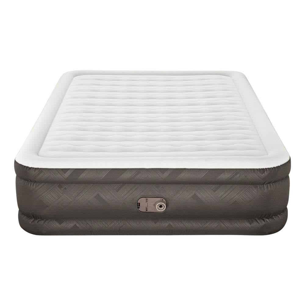 Bestway Air Mattress Queen Inflatable Bed 46cm Airbed Grey - Outdoorium