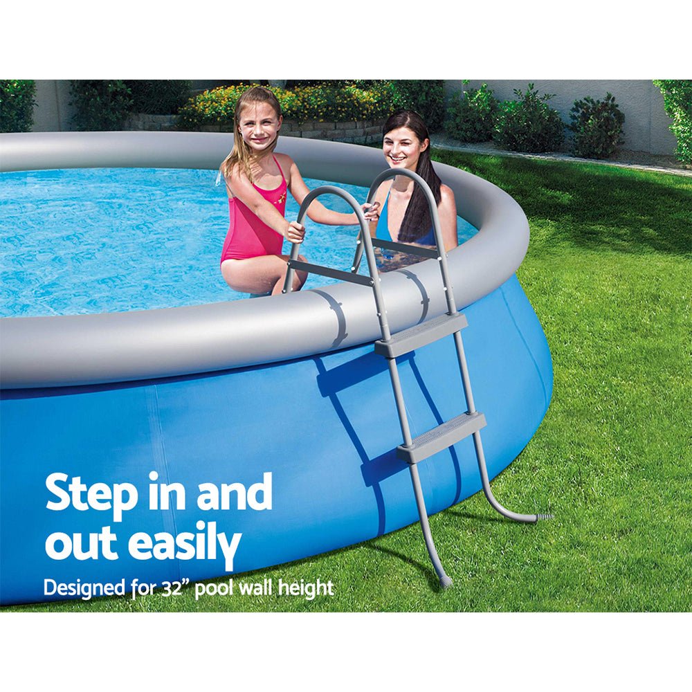 Bestway Ladder Above Ground Swimming Pools 84cm 32 inch Deep Removable Steps - Outdoorium
