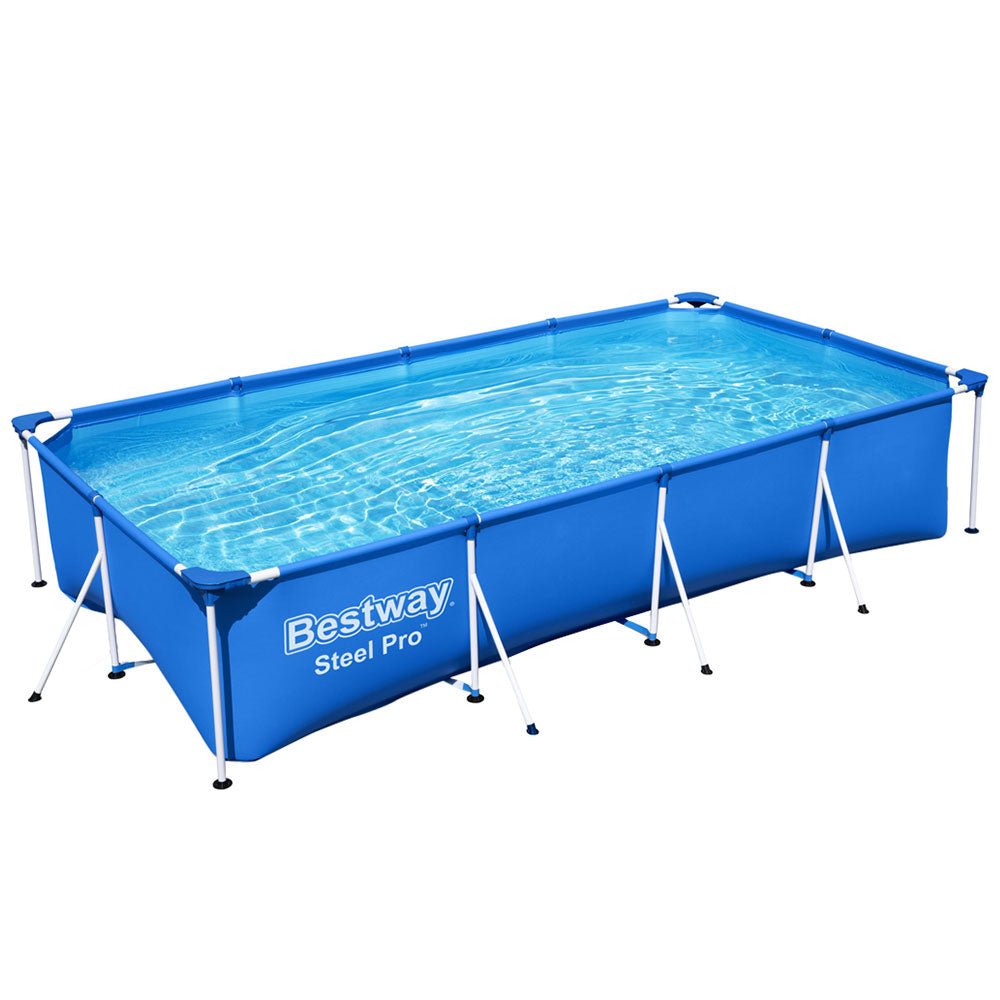 Bestway Swimming Pool Above Ground Heavy Duty Steel Pro™ Frame Pools 4M - Outdoorium